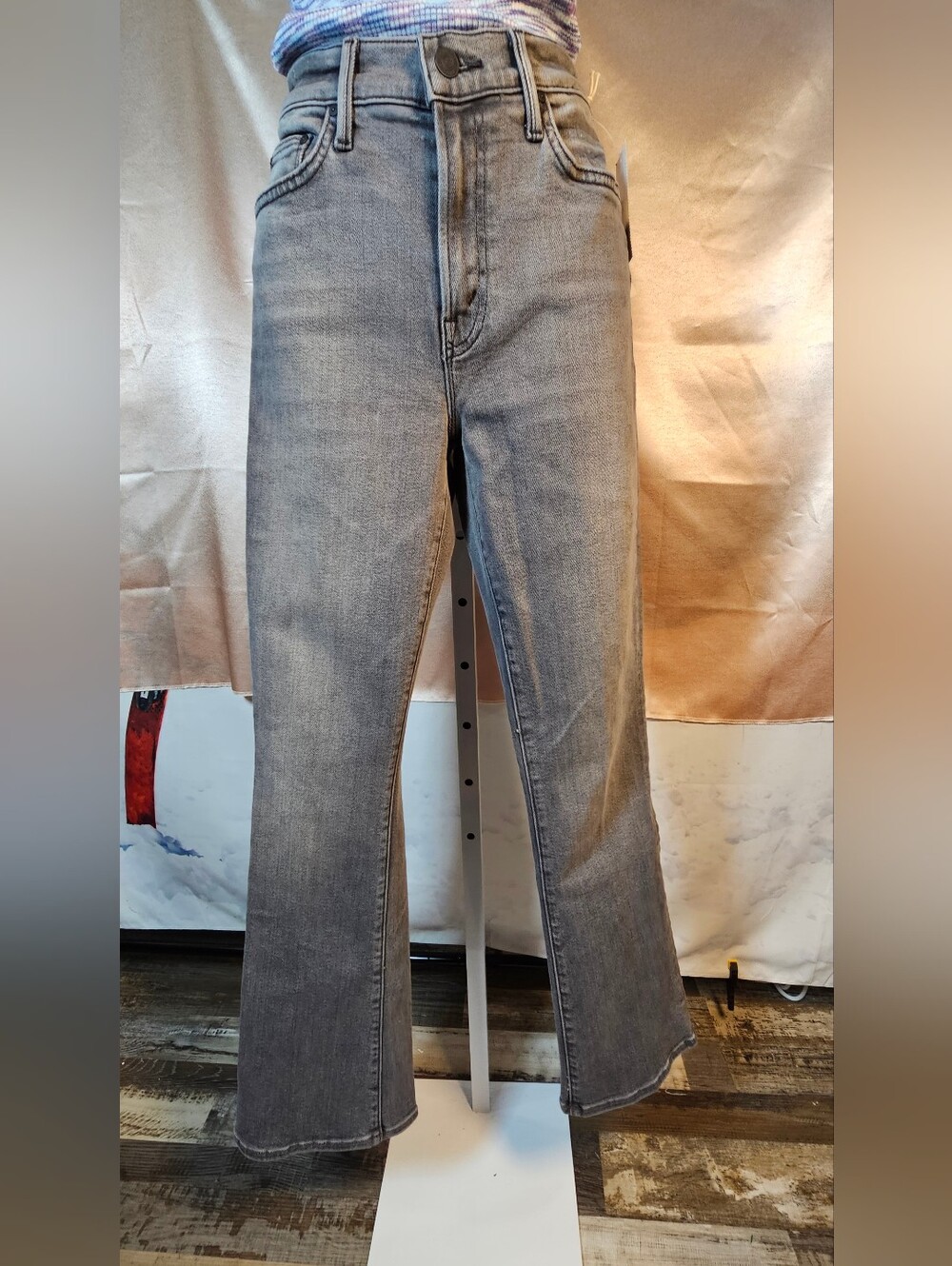 MOTHER The Outsider Flood High Rise Bootcut Jeans Just One More 28 NWT